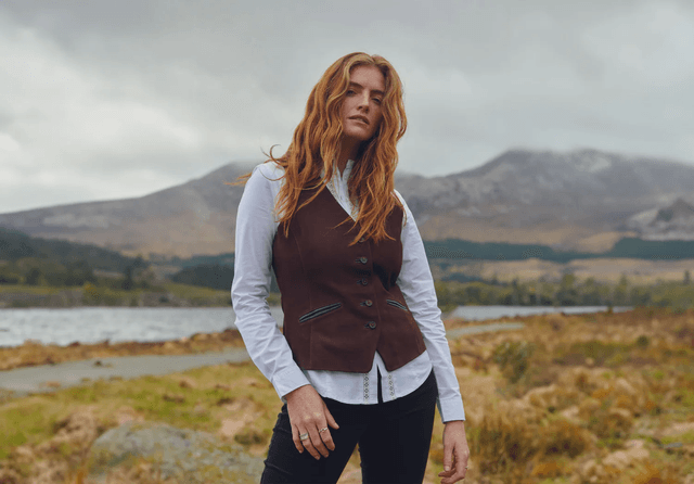 Dubarry Greville Leren Gilet voor Dames - Walnut