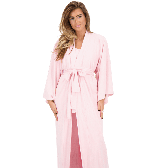 Reinders Brushed Cotton Bathrobe Prism Pink