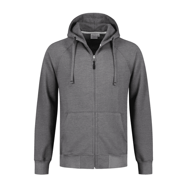 Hooded Sweater Zipper Reno Dark Grey