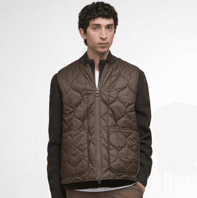 Barbour Re-Engineered Utility Liddesdale Gilet Dark Olive