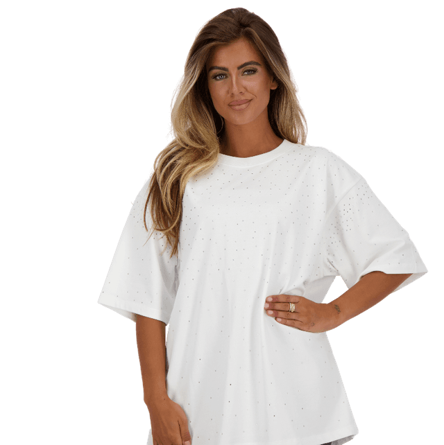 Reinders All Over Diamonds Shirt White