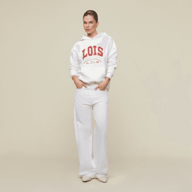 Lois Jeans Skater Loose Otawa White 