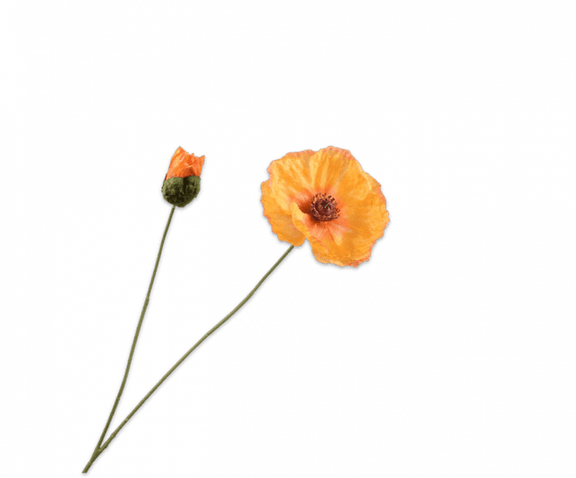 Silk-Ka Klaproos Geel 67cm