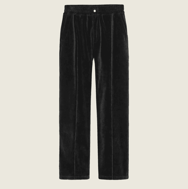 OAS Nearly Black Velour Pants