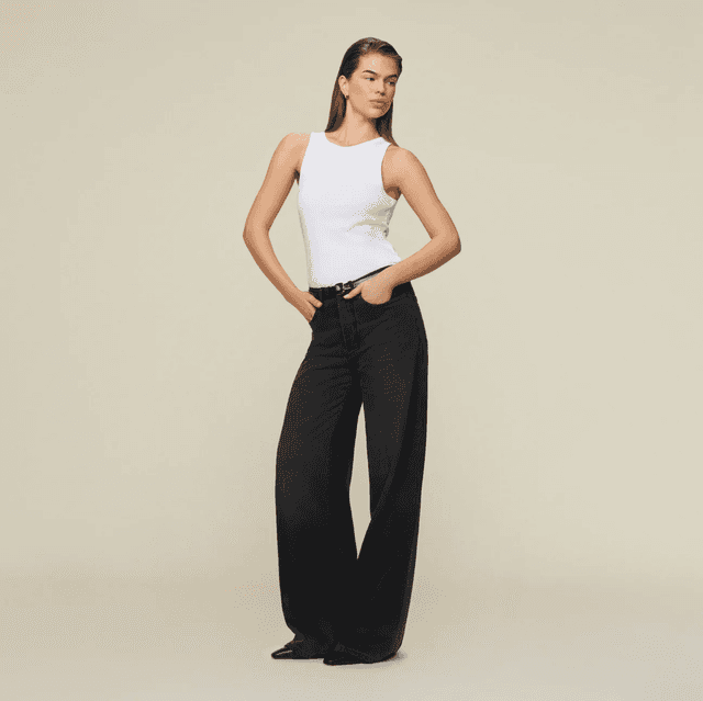 Lois Jeans Skater Loose Cole Khol Stone - Low Rise Wide Fit
