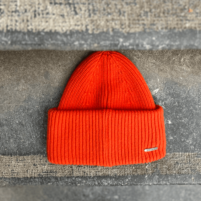 Stetson Beanie Merino Orange (oversized)