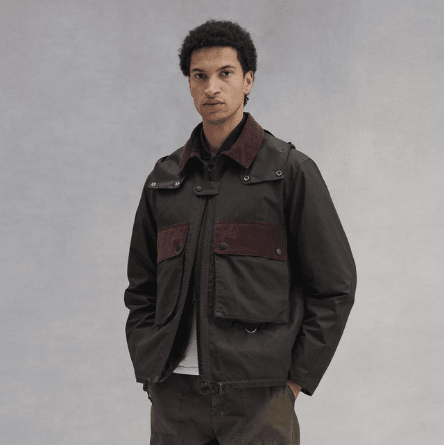 Barbour Re-Engineered Spey Waxed Jacket Rustic