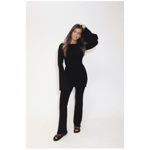 Reinders Ella Pants Flair Ruffles True Black