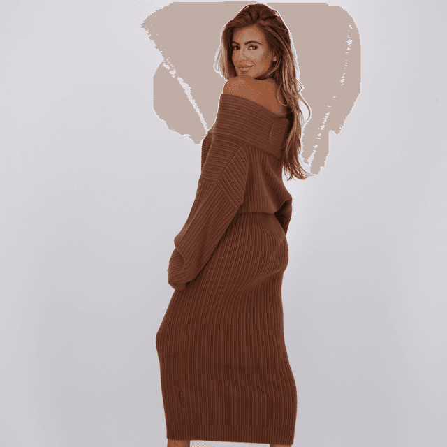 Reinders Kourtney Knit Dress Cacao
