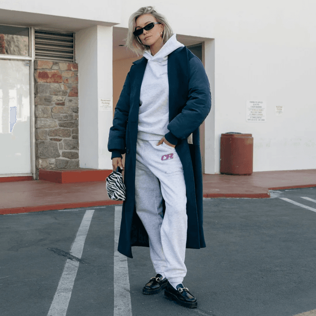 Ada Wool Long Coat Navy