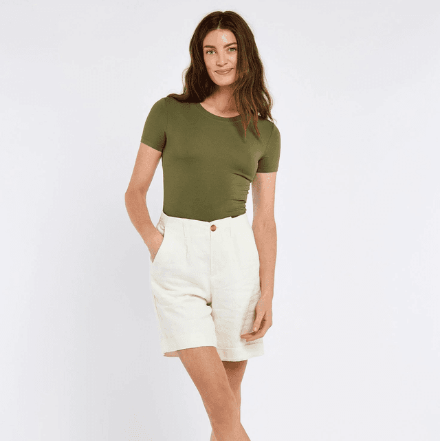 Dubarry Maryland Dames Linnen Shorts - White