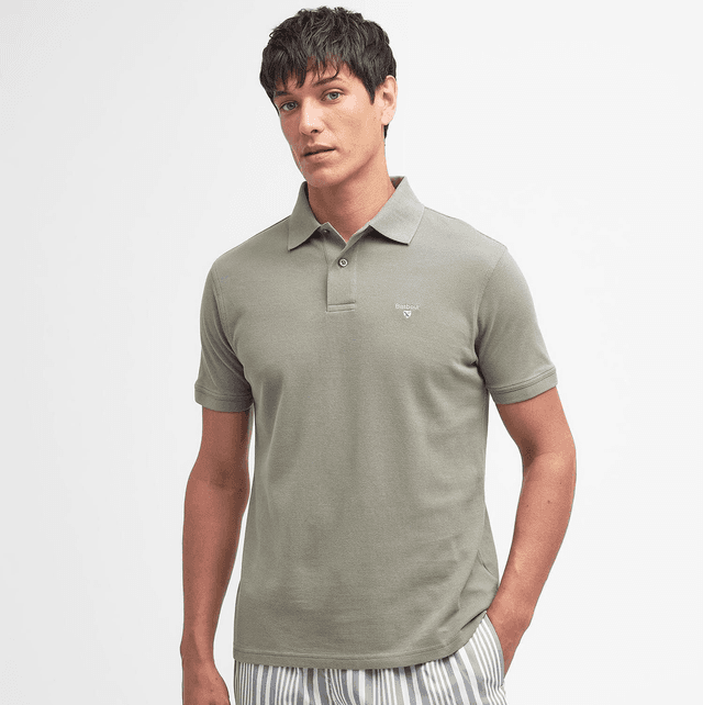 Barbour Sports Polo Shirt Dusty Green