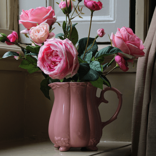 Roze kan vaasje 