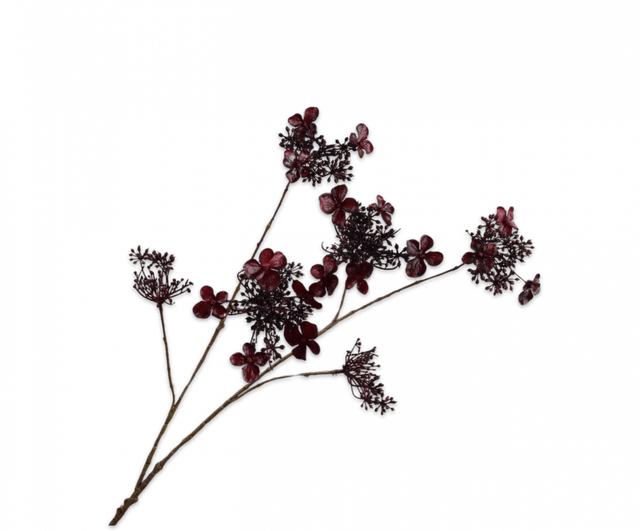 Silk-Ka Hortensia Tak Bordeaux Rood 94cm