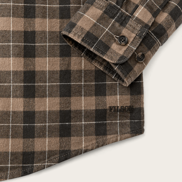 Filson Alaskan Guide Shirt Light Brown Peat