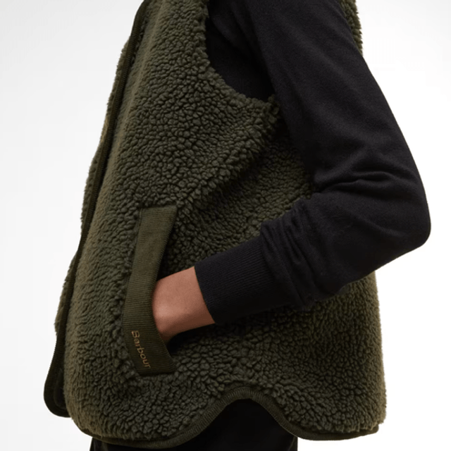 Barbour Luciana Fleece Gilet Olive