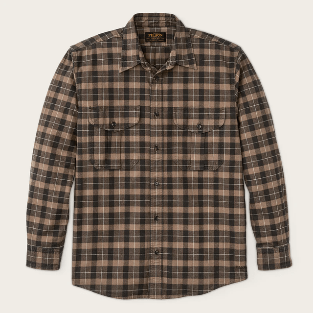 Filson Alaskan Guide Shirt Light Brown Peat