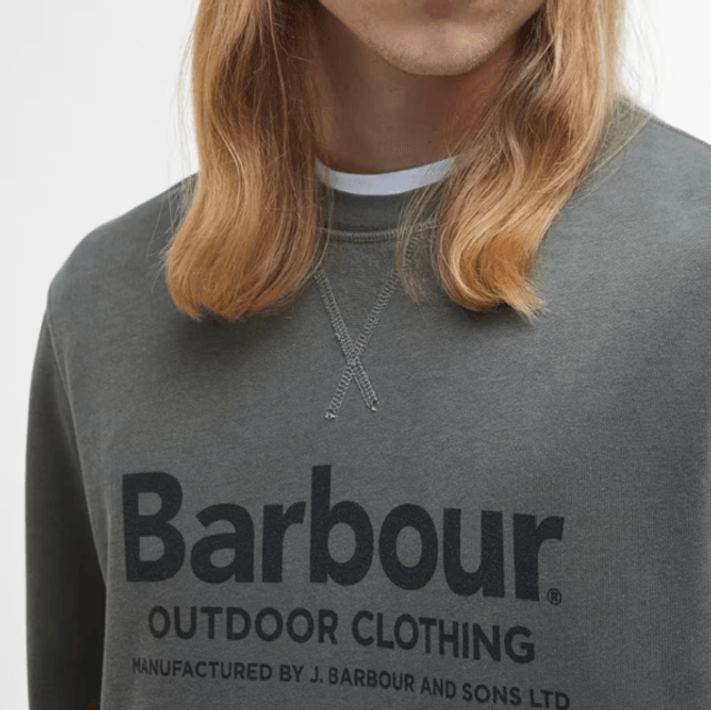 Barbour Larkhill Crew Neck Sweatshirt Light-Sage