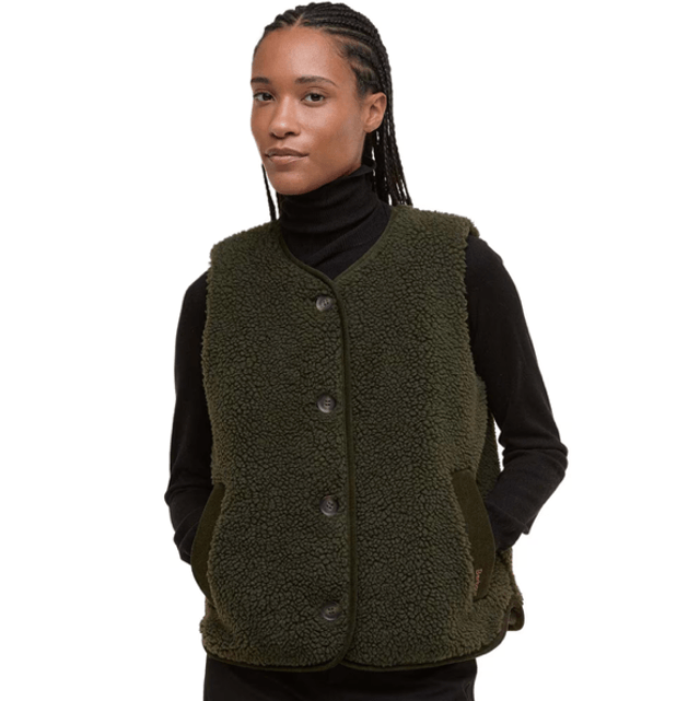 Barbour Luciana Fleece Gilet Olive