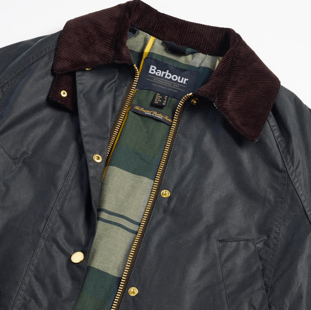 Barbour Long Beadnell Wax Sage/Ancient