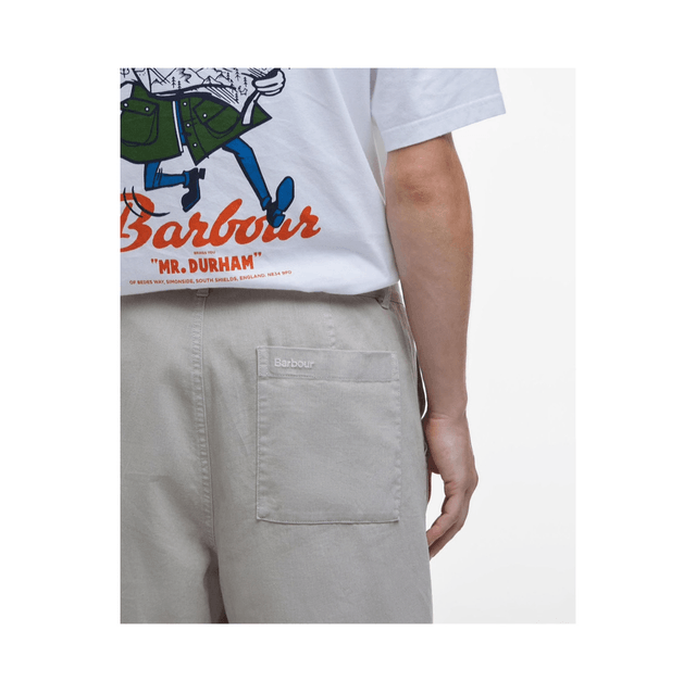 Barbour Linen-Blend Relaxed Trousers Mist