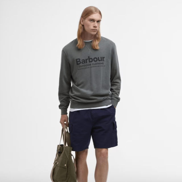Barbour Larkhill Crew Neck Sweatshirt Light-Sage