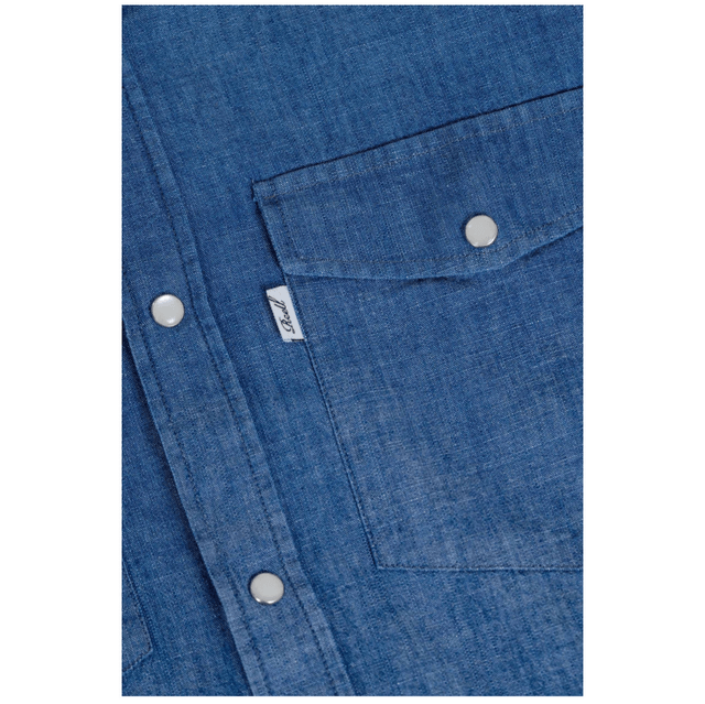 Reell Western Shirt Mid Blue Wash