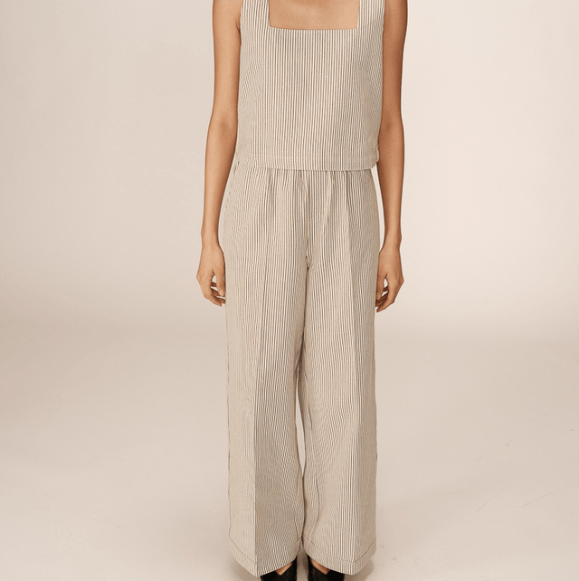 Trousers Stripe Ecru