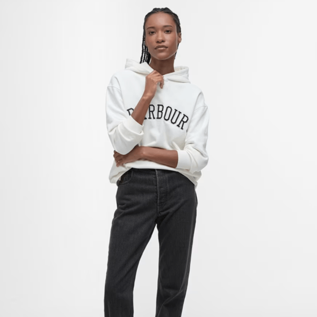 Barbour Northumberland Hoodie Cloud / Navy