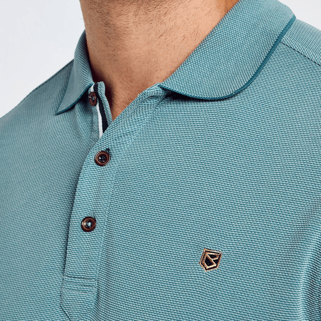 Dubarry Morrison Heren Tencel™ Polo - Azure Blue